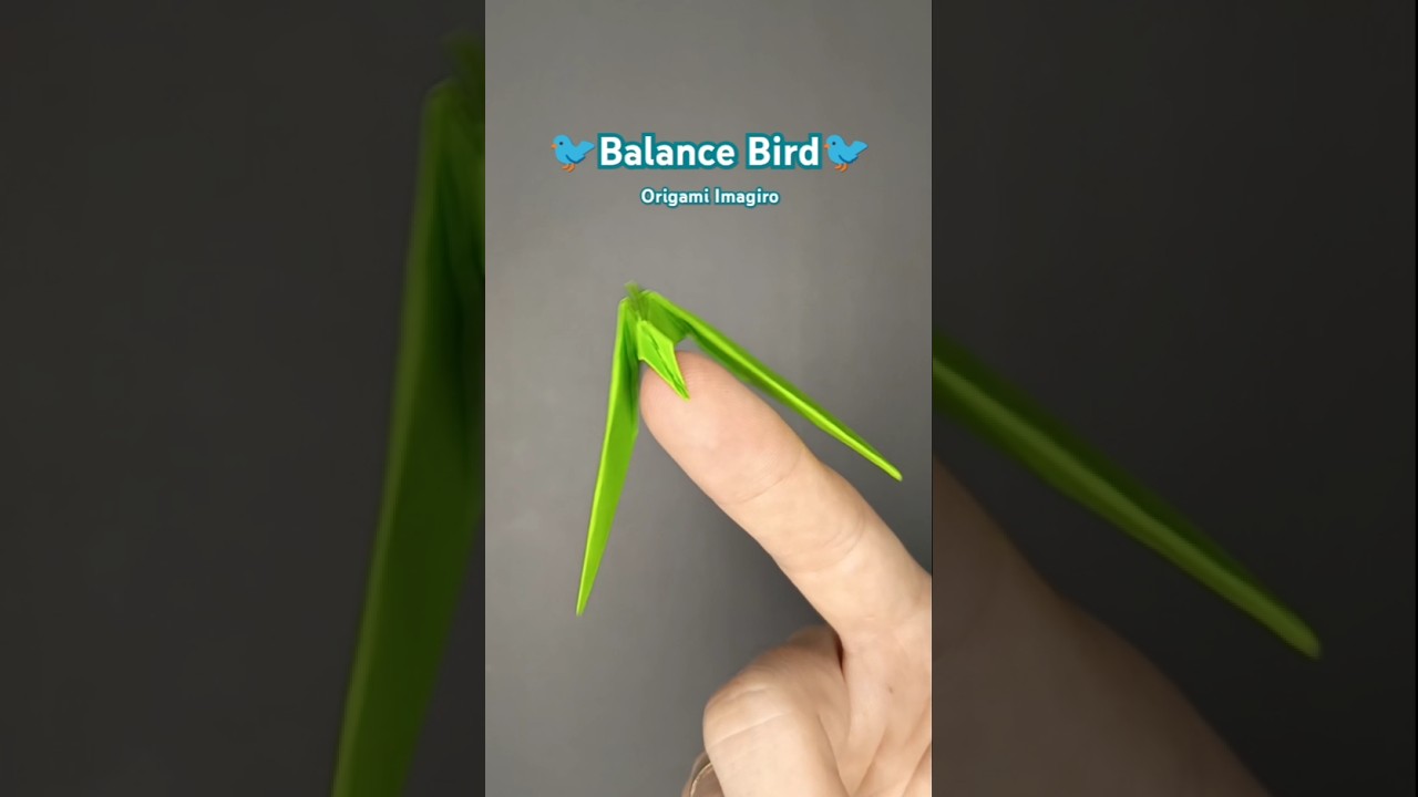 Origami Balance Bird 🐦🐦 