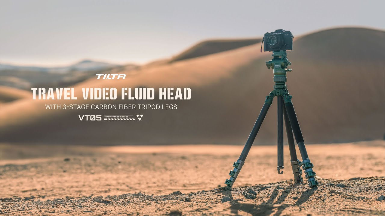 Tilta VT05 Travel Video Fluid Head 3-Stage Carbon Fiber Tripod