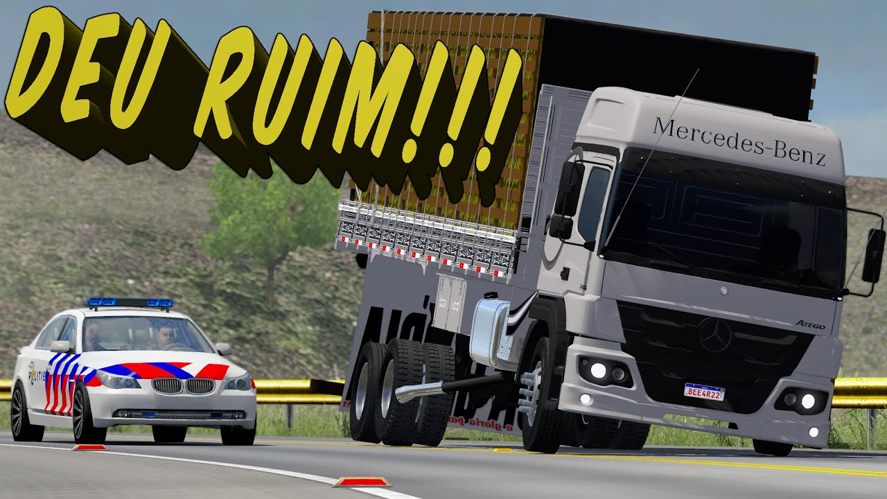 FUI FAZER GRAÇA E TOMBEI O ATEGO 24-26 - ACELERANDO FORTE NO MAPA DA BAHIA - ETS 2 MODS BR