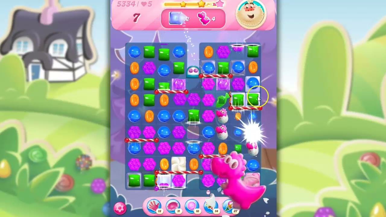 Candy Crush Level 5334 Talkthrough, 30 Moves 0 Boosters