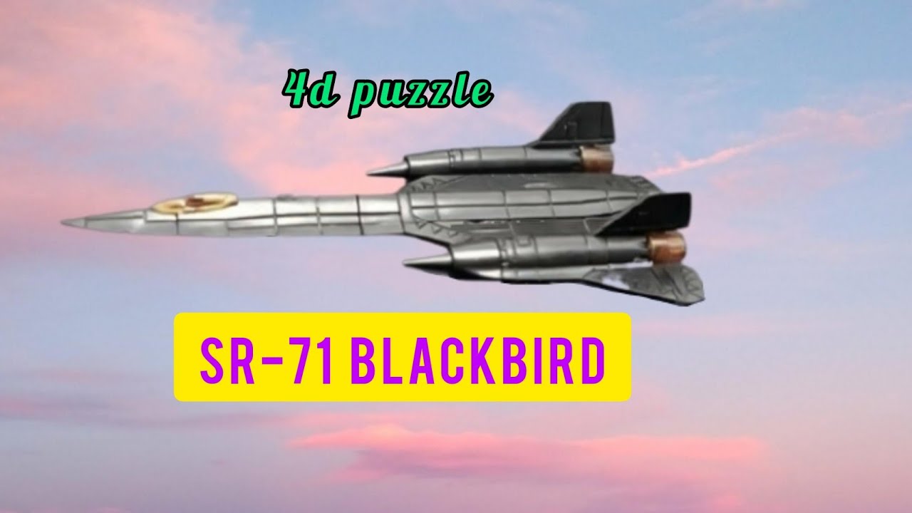 4D PUZZLE SR-71 BLACKBIRD