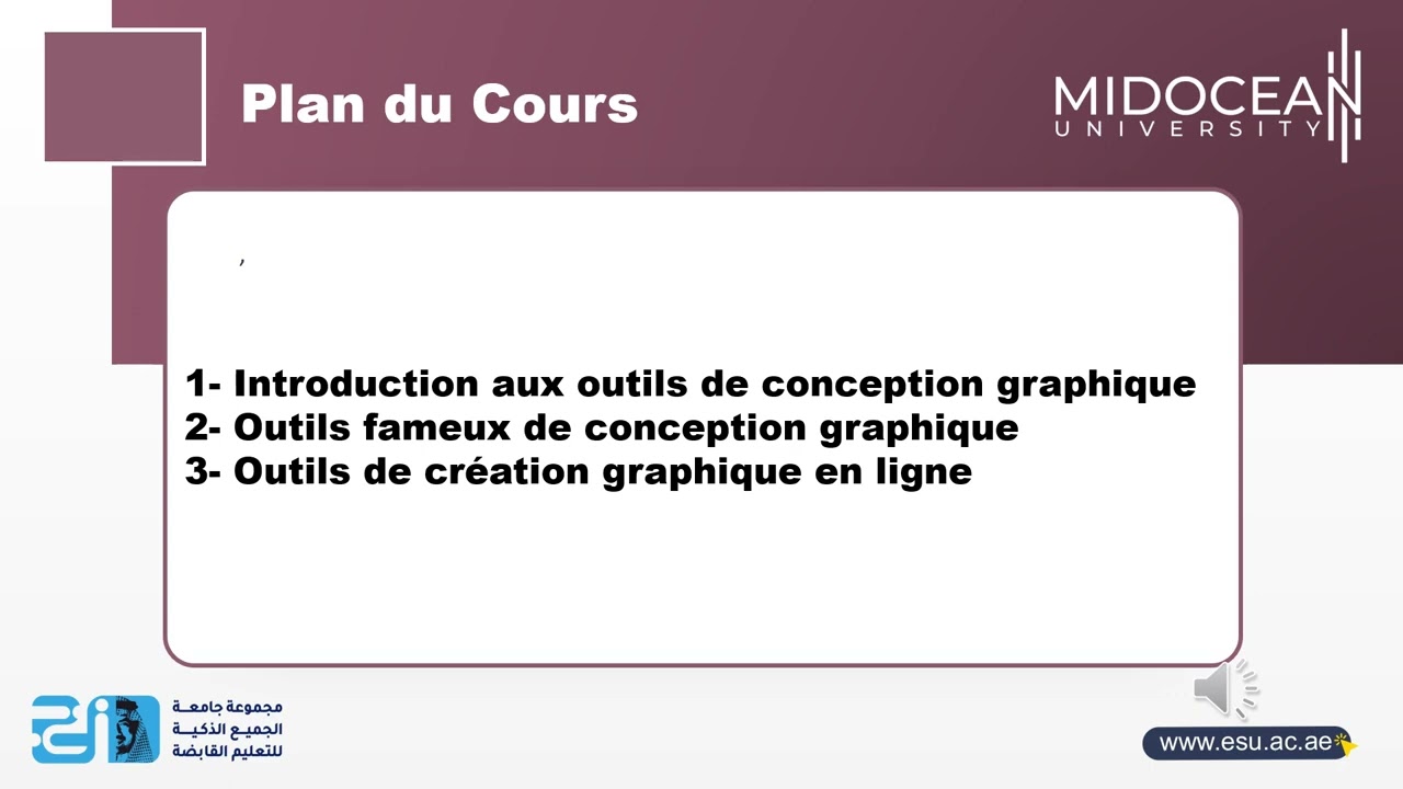 Conception Graphique pour les Médias -le cours 5- Outils de Conception Graphique-Midocean University