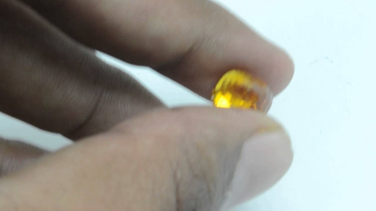 6.28Crt Natural Certified Genuine Ceylon Orange Sapphire.NO Beraliam heated
