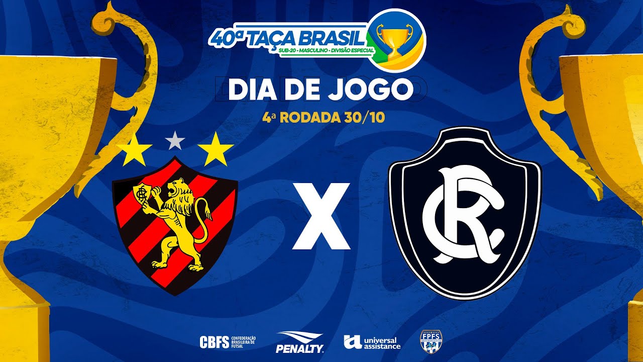 Taça Brasil Sub20 Masc. Especial | Sport Recife x Clube do Remo | 4ª Rodada | Ao Vivo