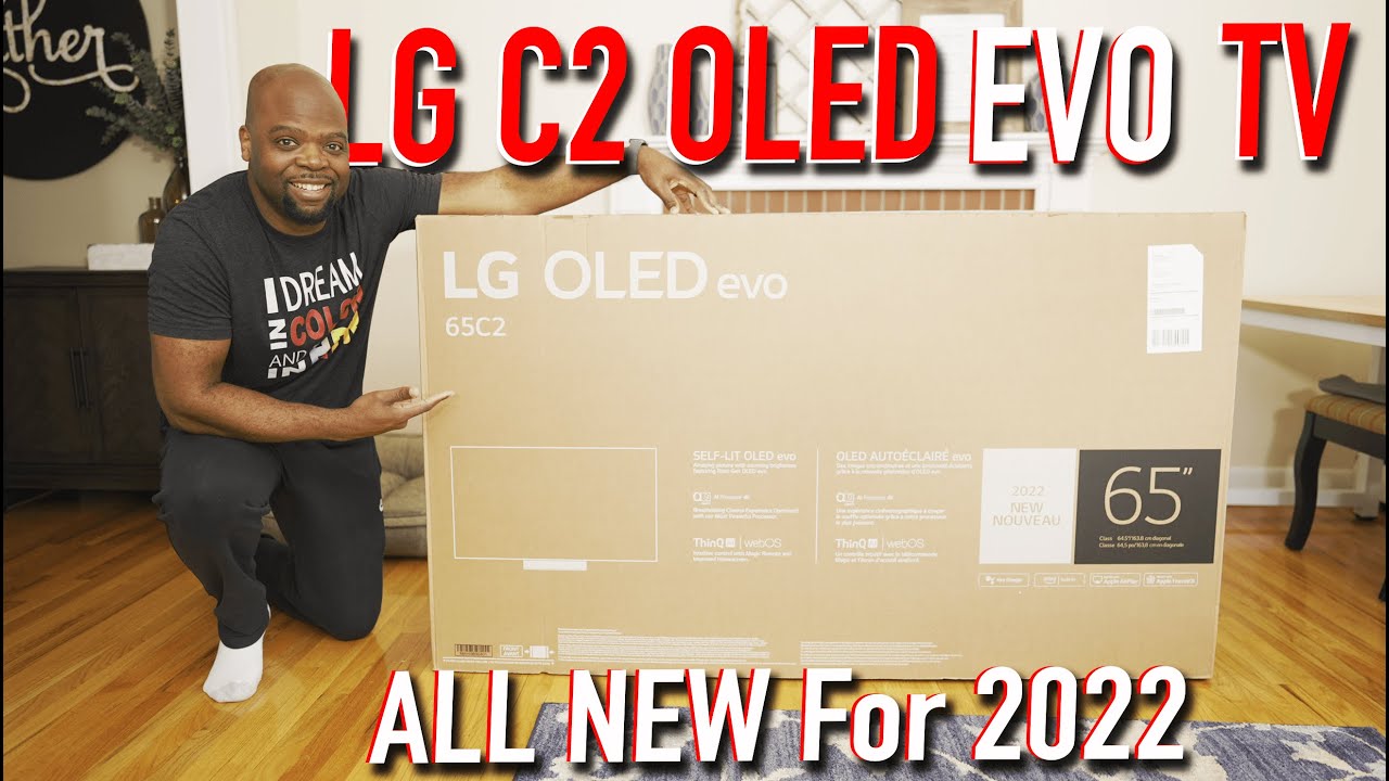 2022 LG C2 OLED Evo TV Unboxing, Setup & Comparison