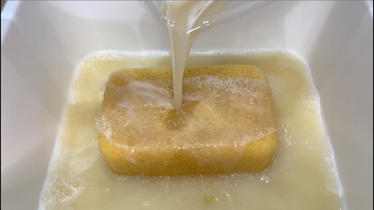 ✨THE THICKEST, CREAMIEST, BEST SMELLING SUDS EVER! pt.✌️ ✨ 🕊️🌲(Dove + PineSol)🌲🕊️ - sponge ASMR