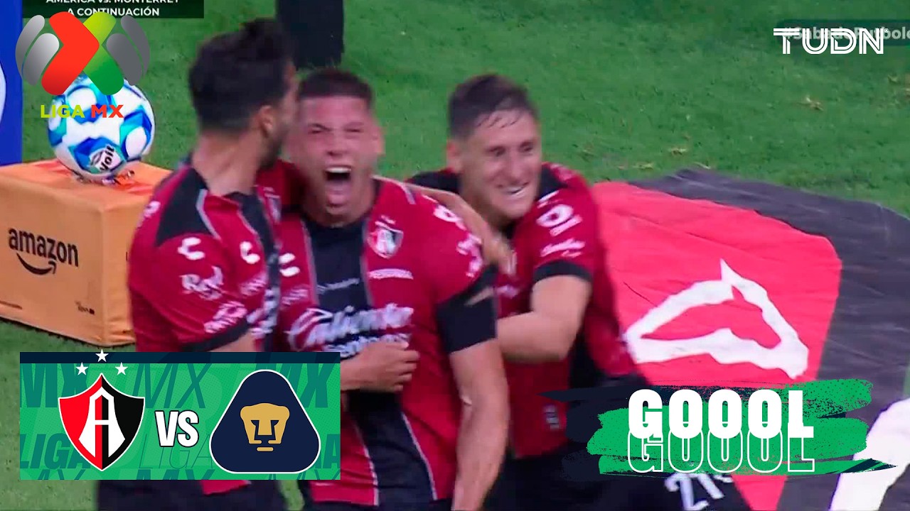 &iexcl;A lo Atlas! Capasso empata el juego - Atlas 2-2 Pumas | Liga MX - J5 Clausura 2026 | TUDN