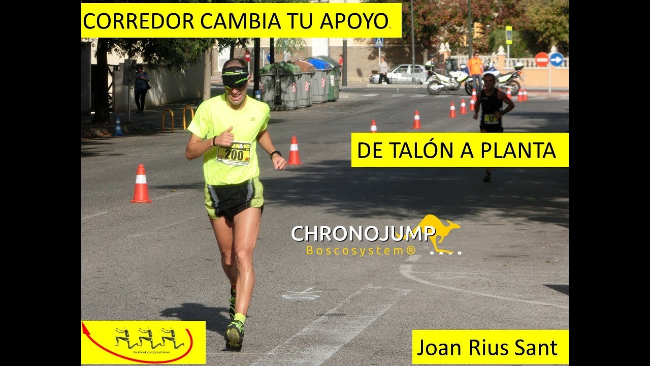 De correr de  talón a apoyar de  planta ¡Corredor cambia tu apoyo!