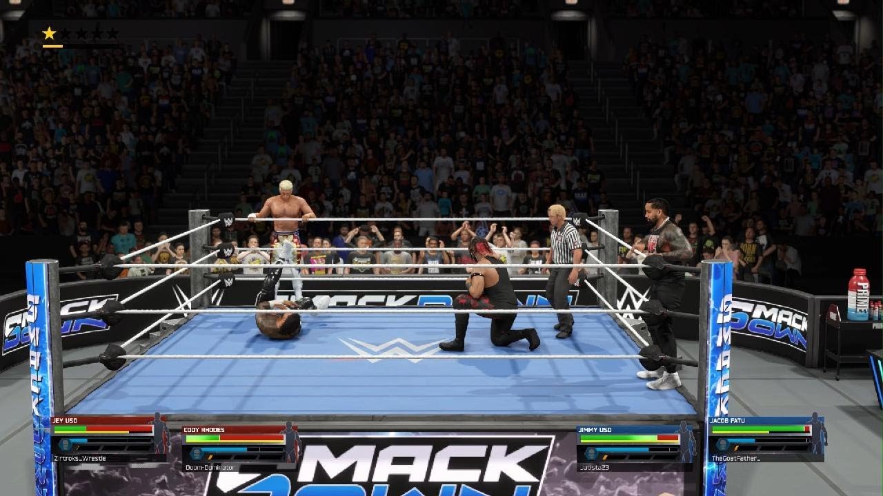 Jey Uso And Cody Rhodes Vs Jimmy and Jacob Fatu Rvs tag team title match