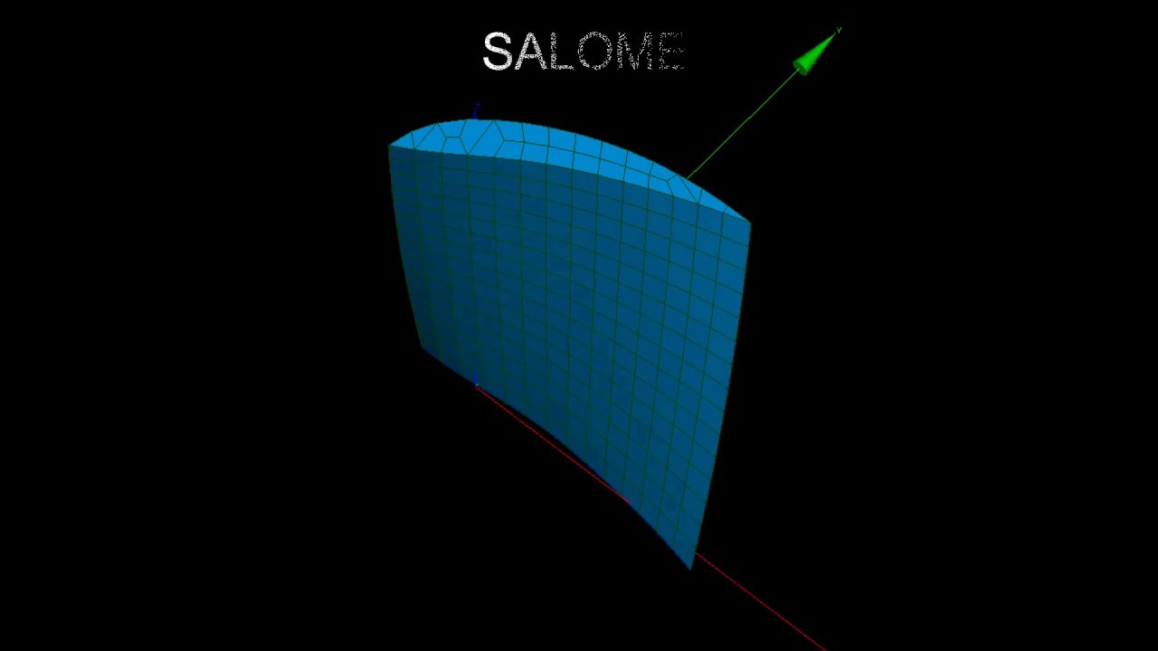 SALOME Mesh Module: building a twisted blade with mesh tools