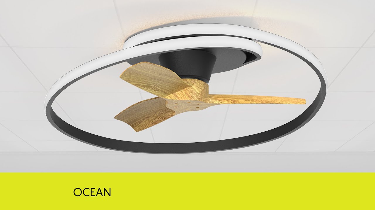 OCEAN │ Ventilador Con Aspas Visibles - Visible Blades Fan │ USO - USAGE