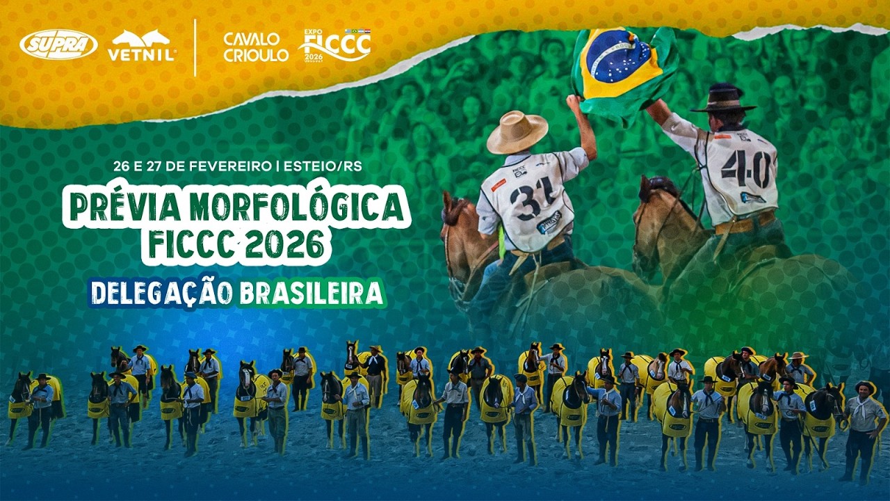 PRÉVIA MORFOLÓGICA EXPO FICCC 2026 | ESTEIO / RIO GRANDE DO SUL | QUINTA | 26 DE FEVEREIRO | TARDE
