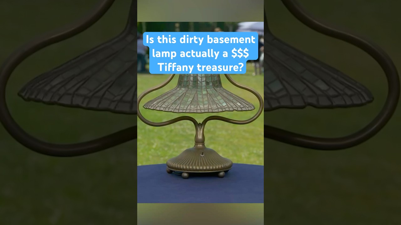 How to identify the dirtiest most valuable thing in your basement? #tiffanylamp #tiffany