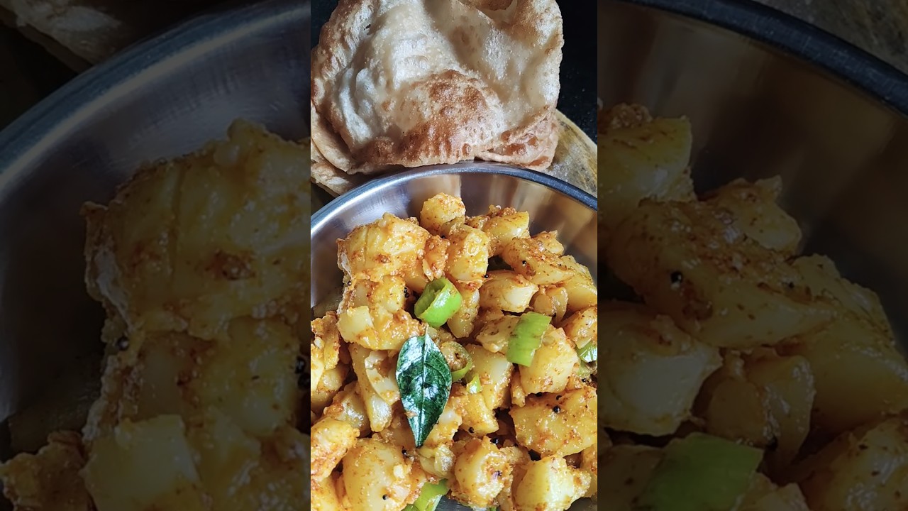 vrat ke liye aaloo puri #food #recipe #ytshorts