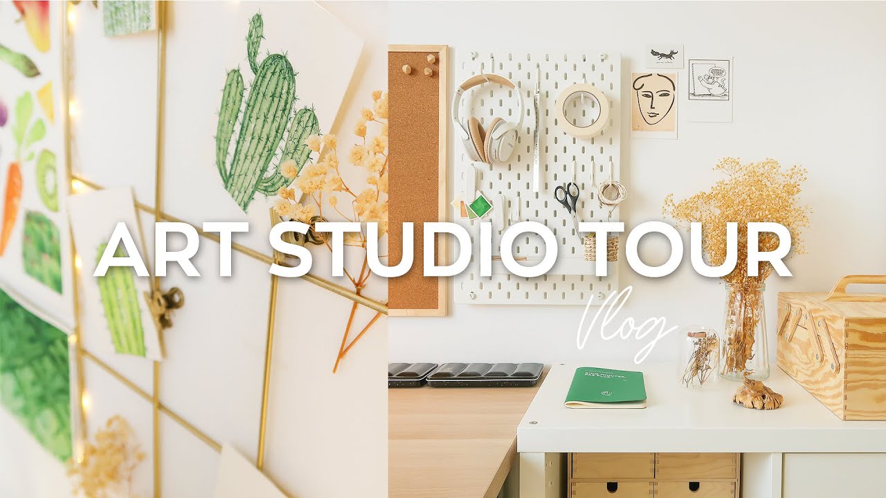Art Studio Tour 2023 🏠 Aménagement, conseils et astuces de rangement pour votre atelier !