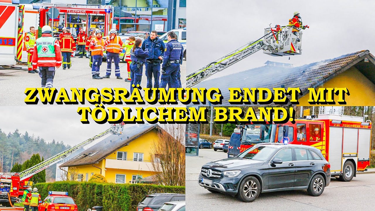 [ZWANGSR&Auml;UMUNG ENDET IN T&Ouml;DLICHEM BRAND] - GROSSEINSATZ FEUERWEHR & POLIZEI & RETTUNGSDIENST -