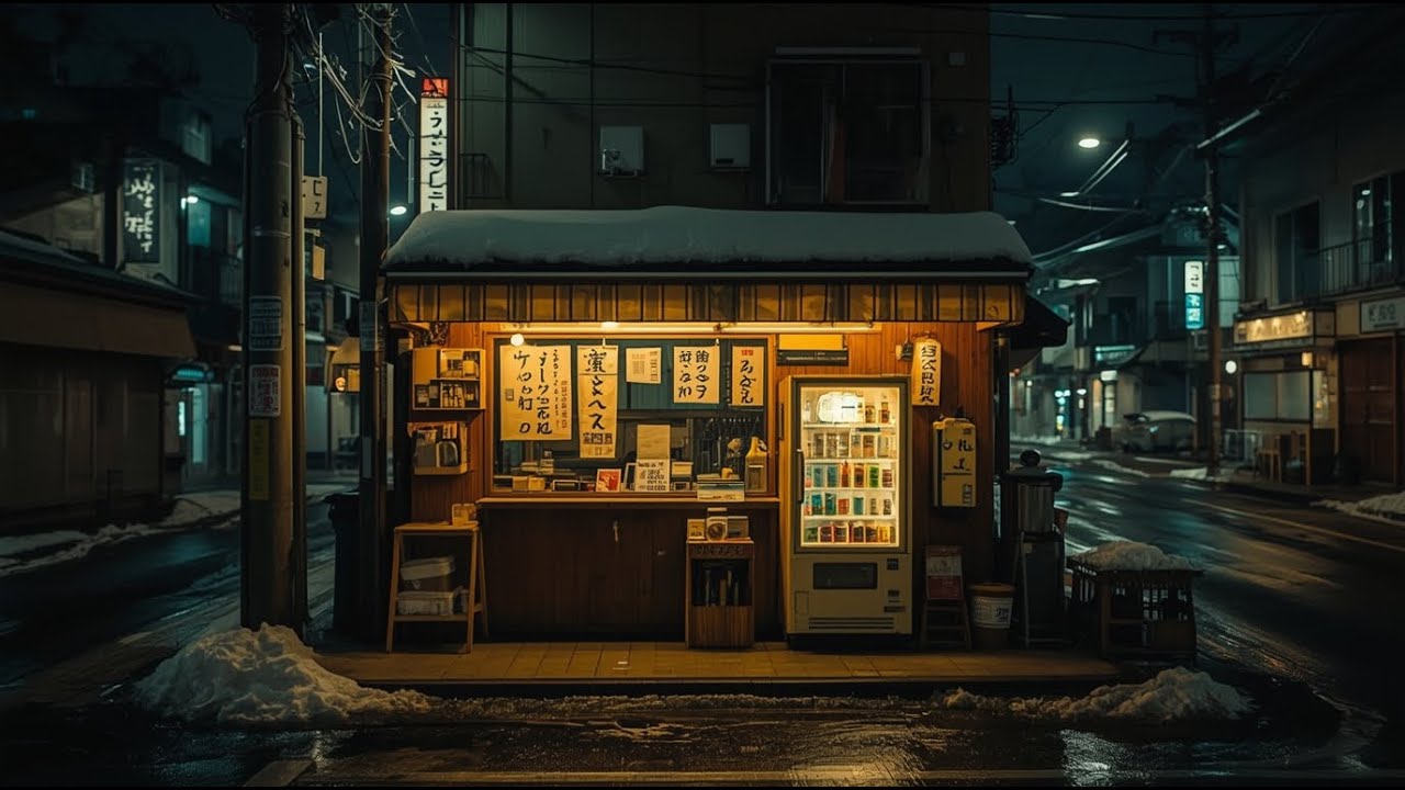 Tokyo After Midnight ❄️ A Lonely but Cozy Winter Night [lofi hiphop mix]
