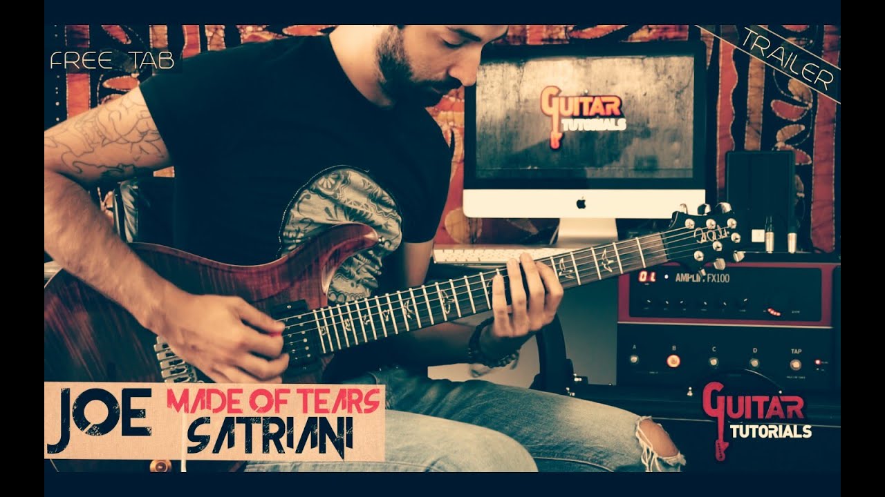 Made of Tears (Joe Satriani) - Guitar Tutorial with Nicola Ancillotti