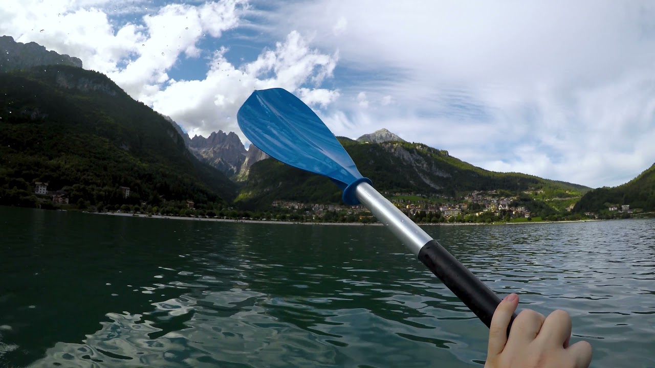 Giro in canoa Lago di Molveno Agosto 2021 4K