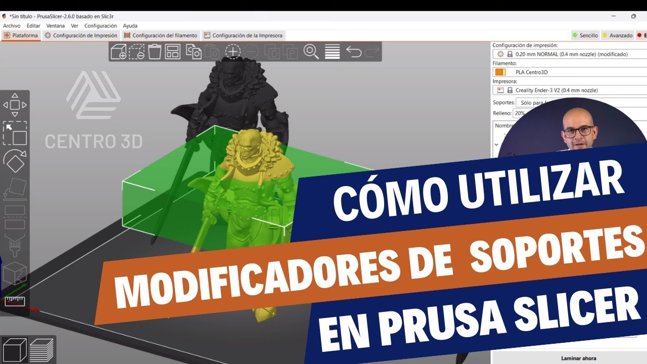 🛠️🔗 Optimización Extrema: Configuración de Modificadores de Soportes en Prusa Slicer