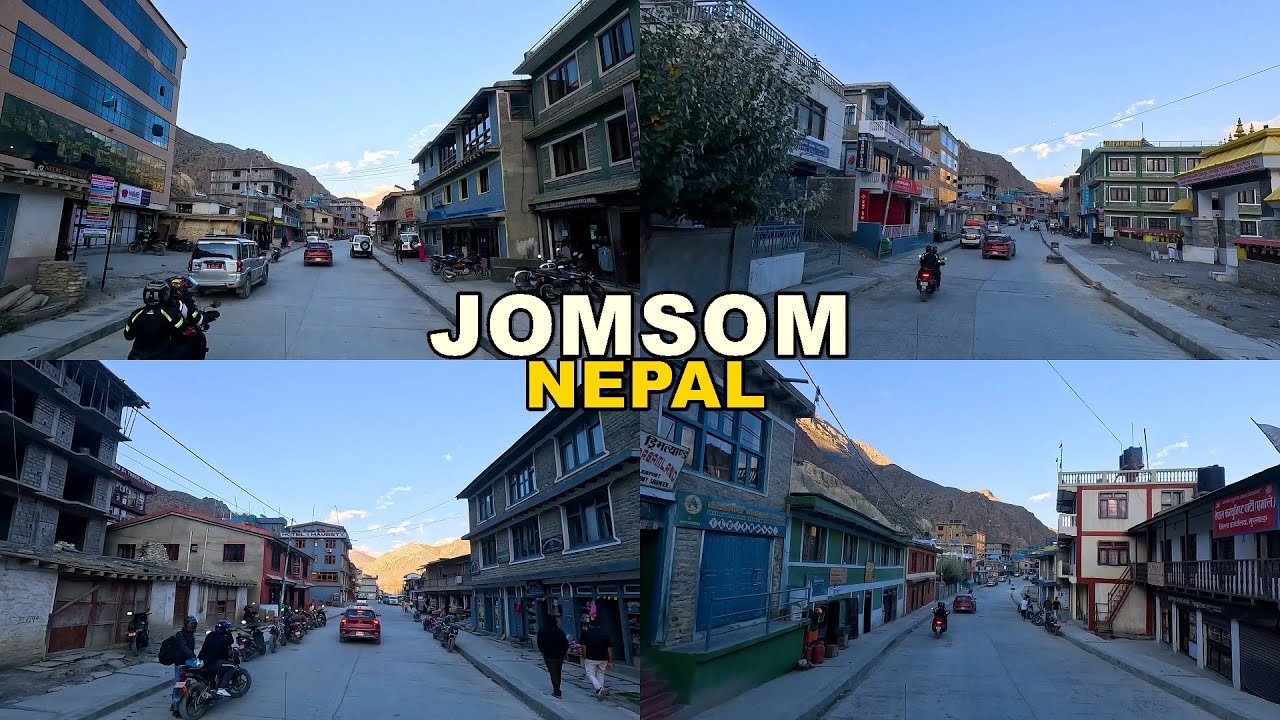 Driving in Jomsom 2024 - 4K Virtual Driving Tour NEPAL