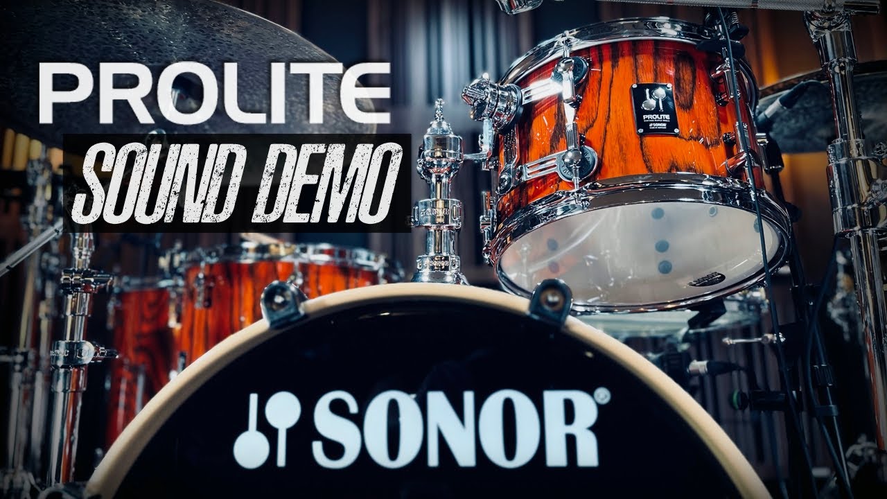 Sonor ProLite maple drums sound demo with Agean Natural series cymbals