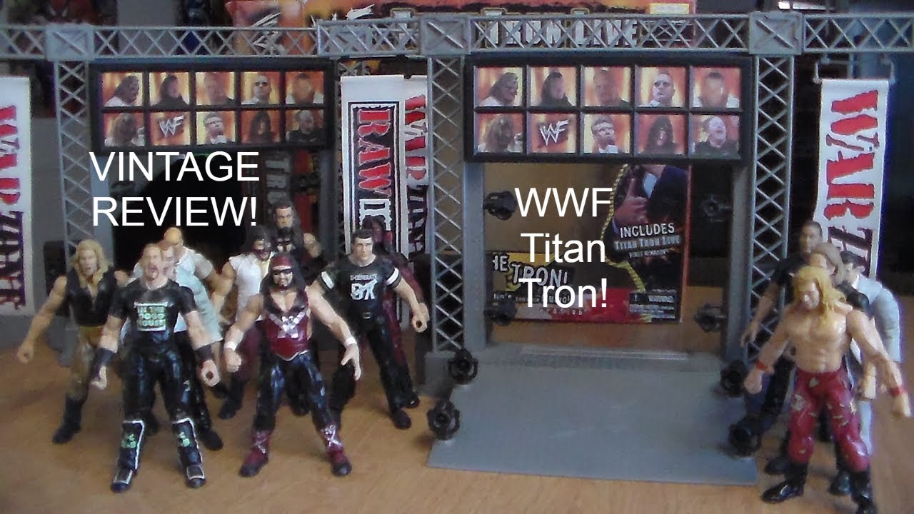 WWF Jakks Pacific TITAN TRON LIVE PLAYSET TOY REVIEW!