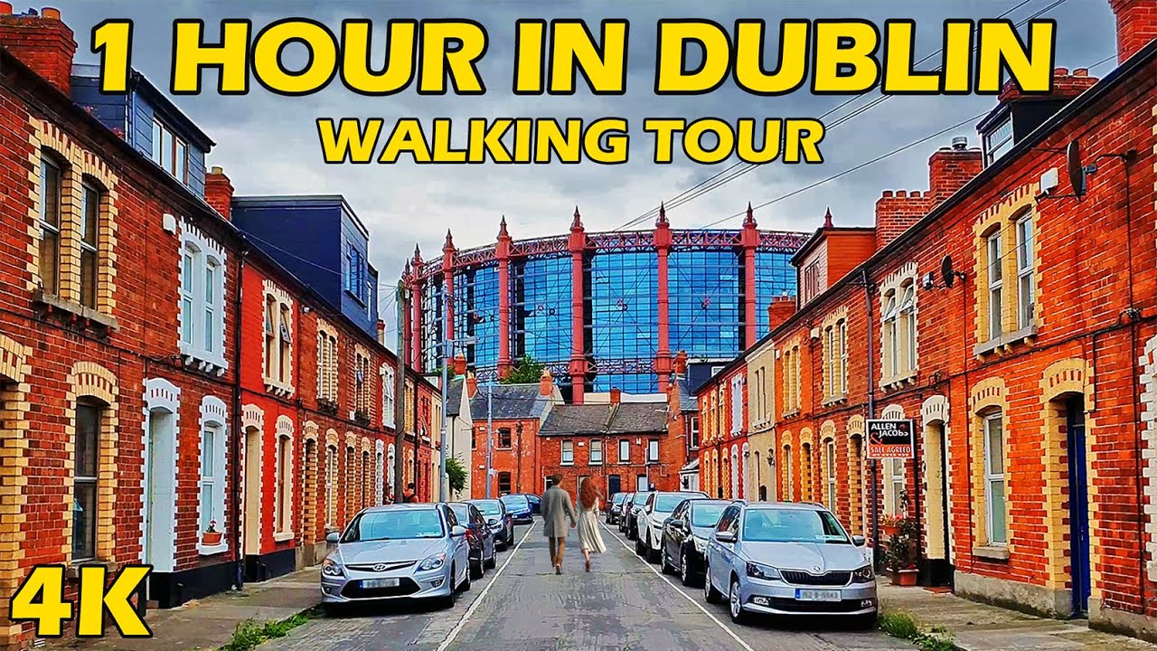 One Hour in Dublin 4K Walking Tour Ireland 2024