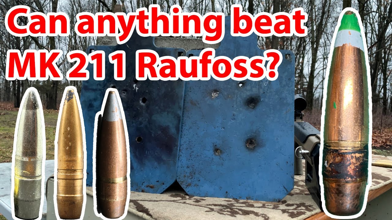 MK 211 Raufoss 50 BMG vs AR500 Steel!