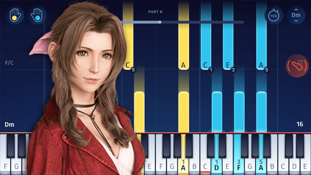 Final Fantasy VII - Aerith's Theme - EASY Piano Tutorial