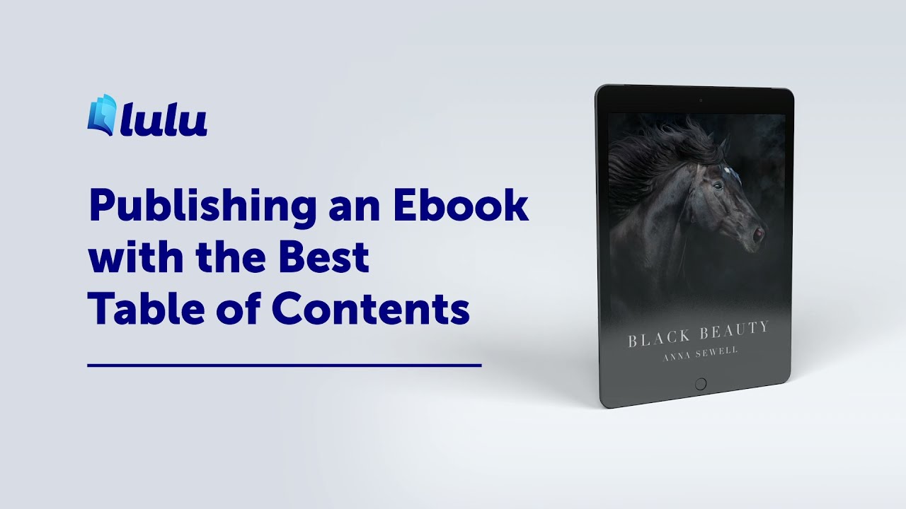 Creating an Ebook with the Best Table of Contents