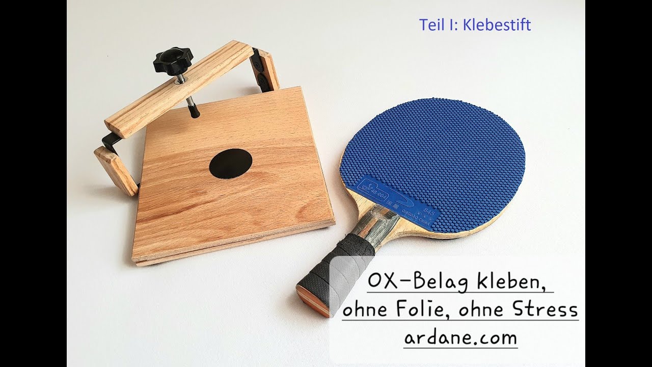 Tischtennis - OX-Belag kleben, ohne Folie, ohne Stress (I)
