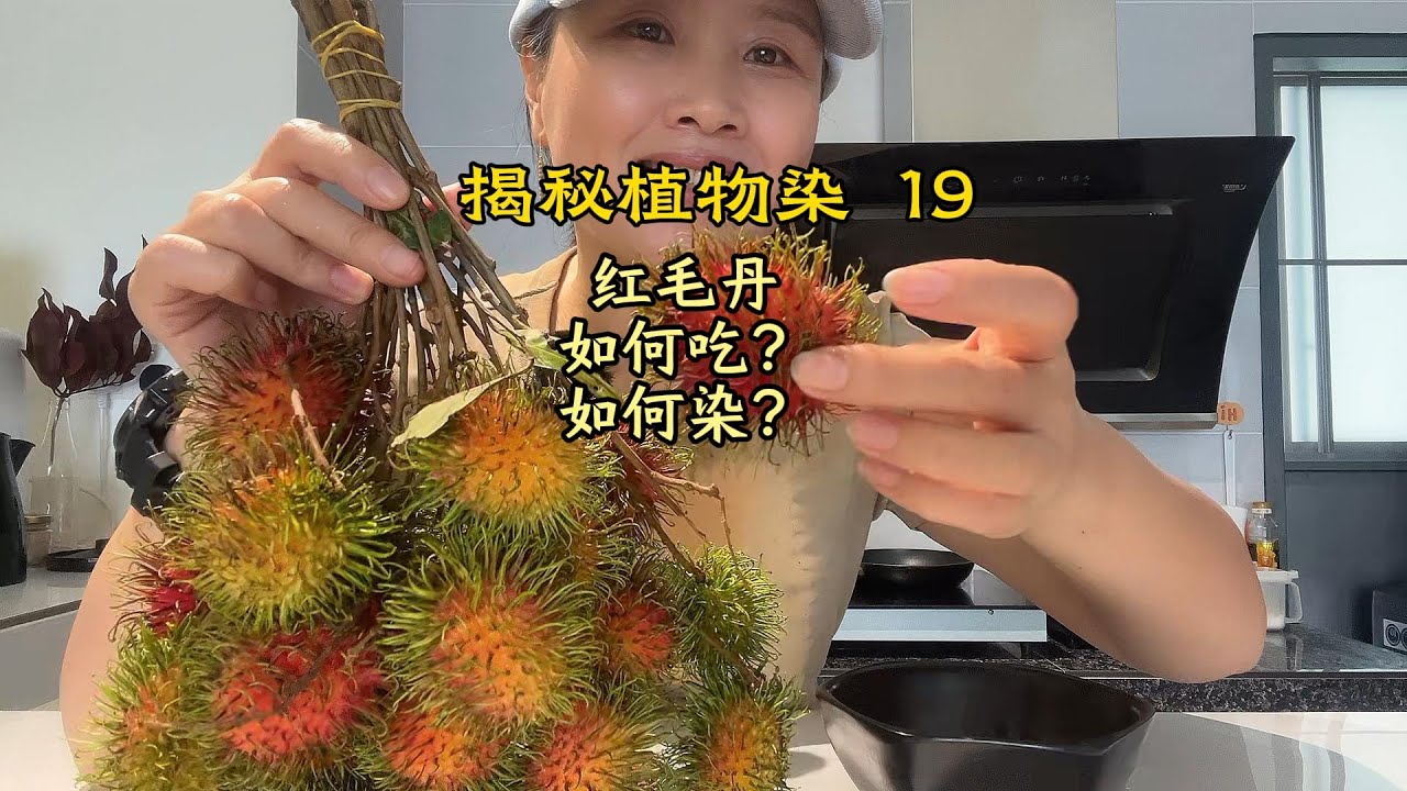 19 详细版红毛丹皮扎染教程Detailed Tie-Dye Tutorial Using Rambutan Peels