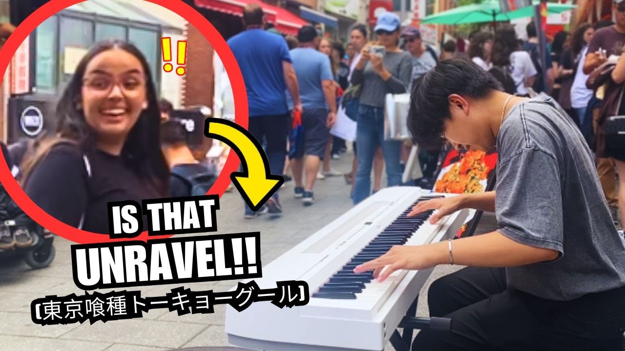 I Played The HARDEST Anime Piano Songs in Public (ft. Unravel Animenz)