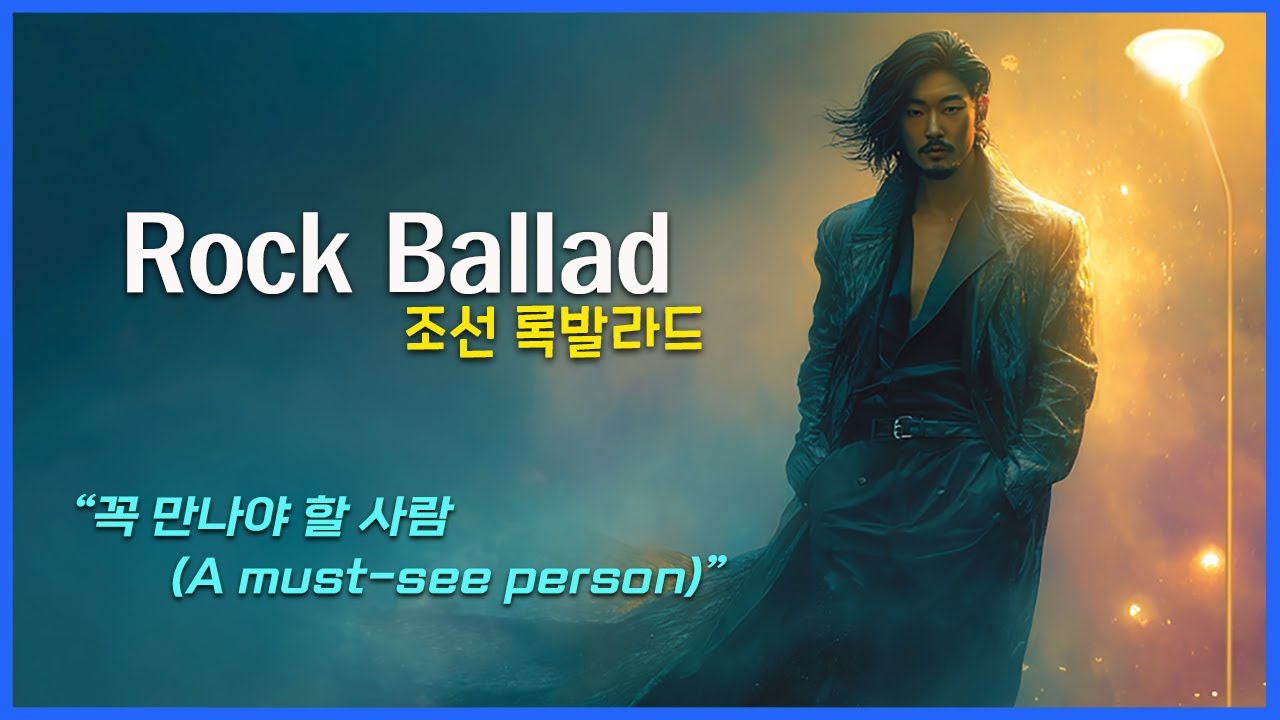 락발라드 / 조선 록발라드 / 허스키 & 파워풀 보컬  / 한국어, 영어 자막 / Korea Rock Ballad / AI Rock Ballad / 꼭 만나야 할 사람