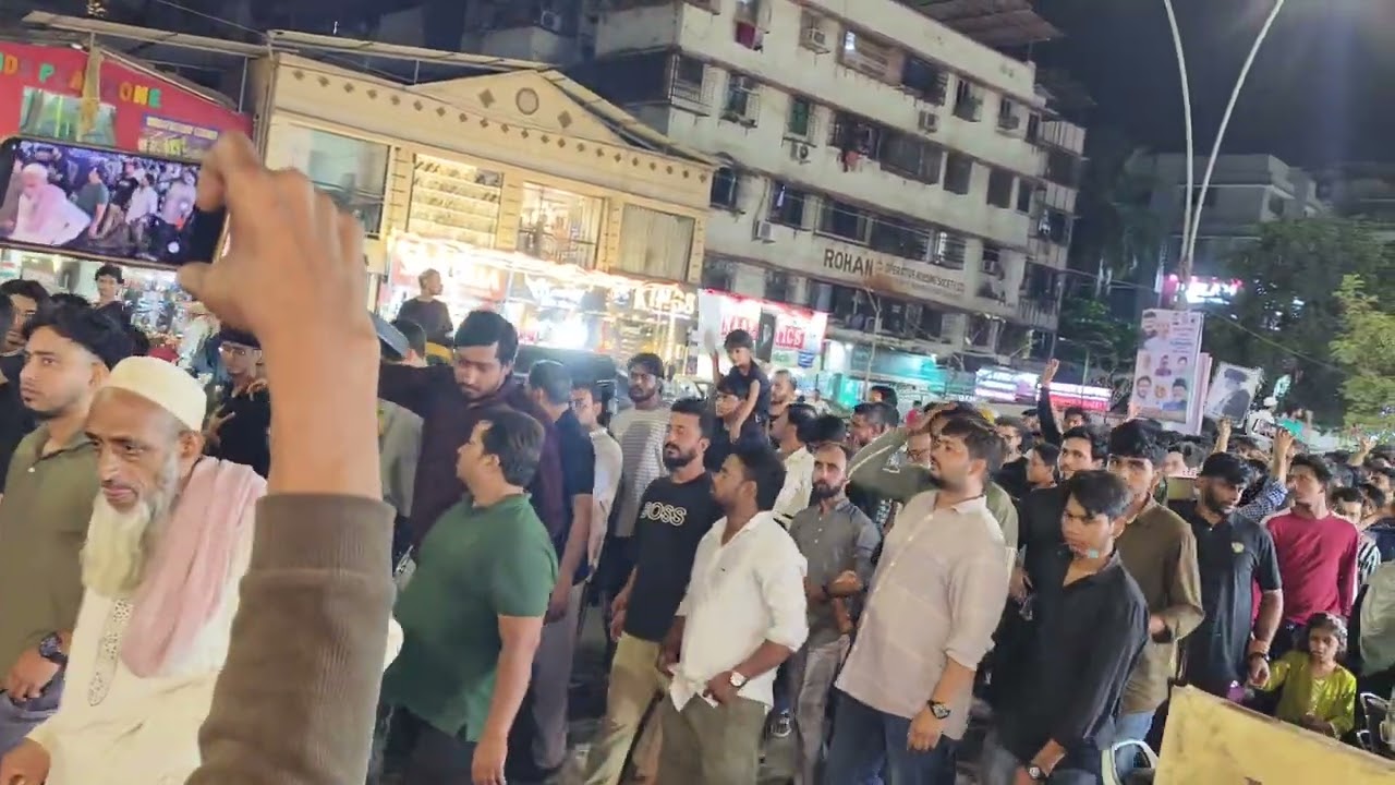 Protests against israil and America at mumubra thane Maharashtra #mumbra #iran #trending #viralvideo