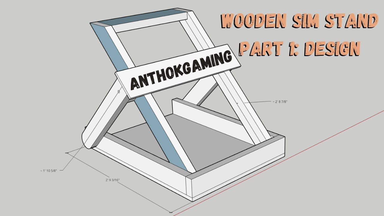 Part 1: Building a Collapsible Racing Wheel/Hotas Stand from Wood for Simulator VR Games!