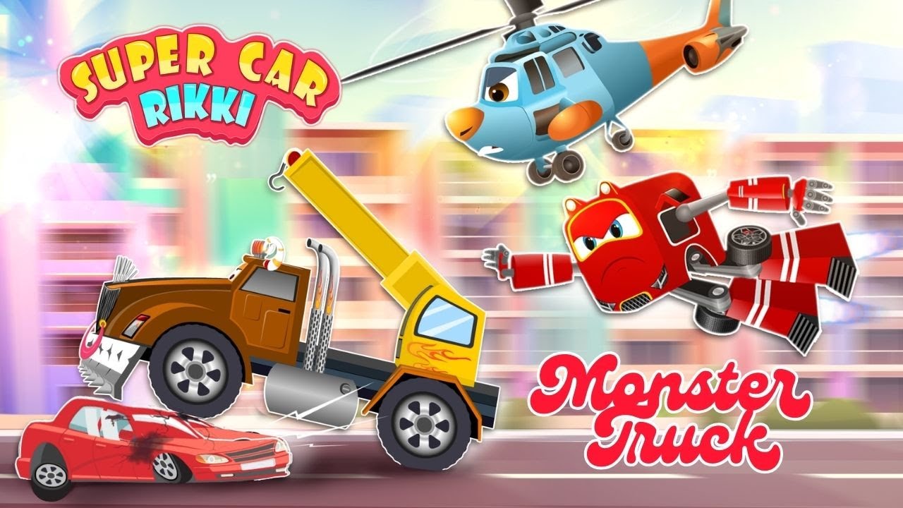 Supercar Rikki SAVES the City Festival from the Monster Truck! 🛻