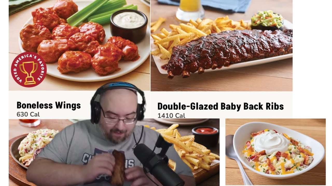 Wings Of Redemption съедает на ужин блюдо из Applebee’s, калорийность которого составляет 3930 ка...