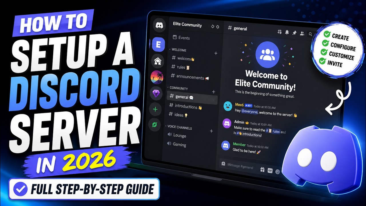 How to Setup a Discord Server in 2026 (Full Step-by-Step Guide)