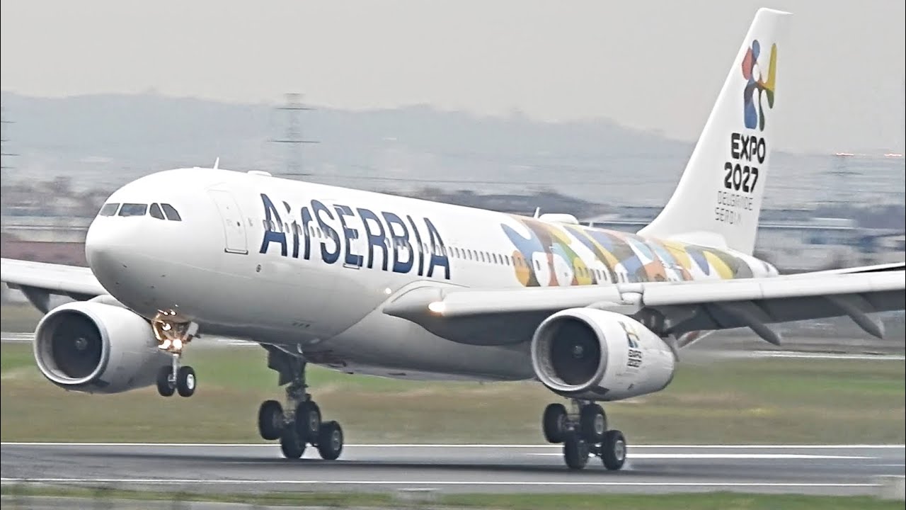DELIVERY FLIGHT | Air Serbia Airbus A330 OE-LAC (YU-ARD) Landing At Belgrade Airport | ATC Comms