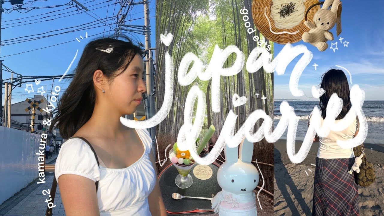 kamakura & kyoto vlog 🍵 sightseeing, beaches, matcha desserts, cute shops