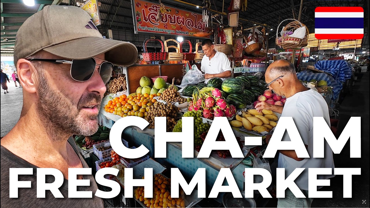 Cha-Am Morning Market 🇹🇭 | Local Life in Thailand