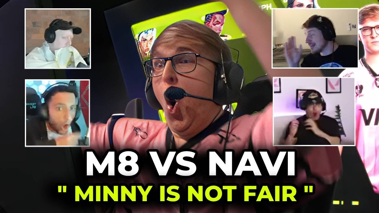 Streamers React to Minny Being the Best EMEA Player | M8 vs NAVI Reactions