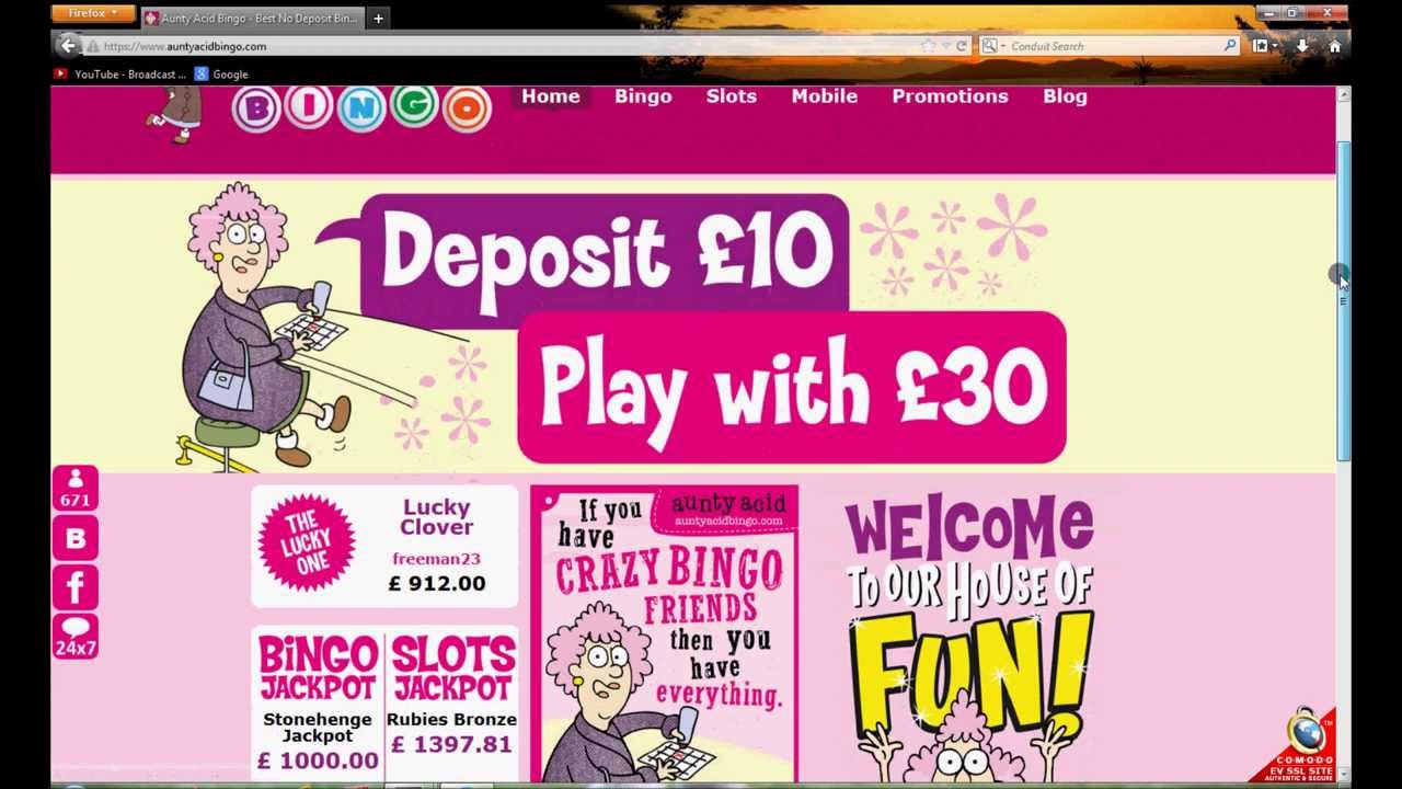 Aunty Acid Bingo Review - Bingosites.tv