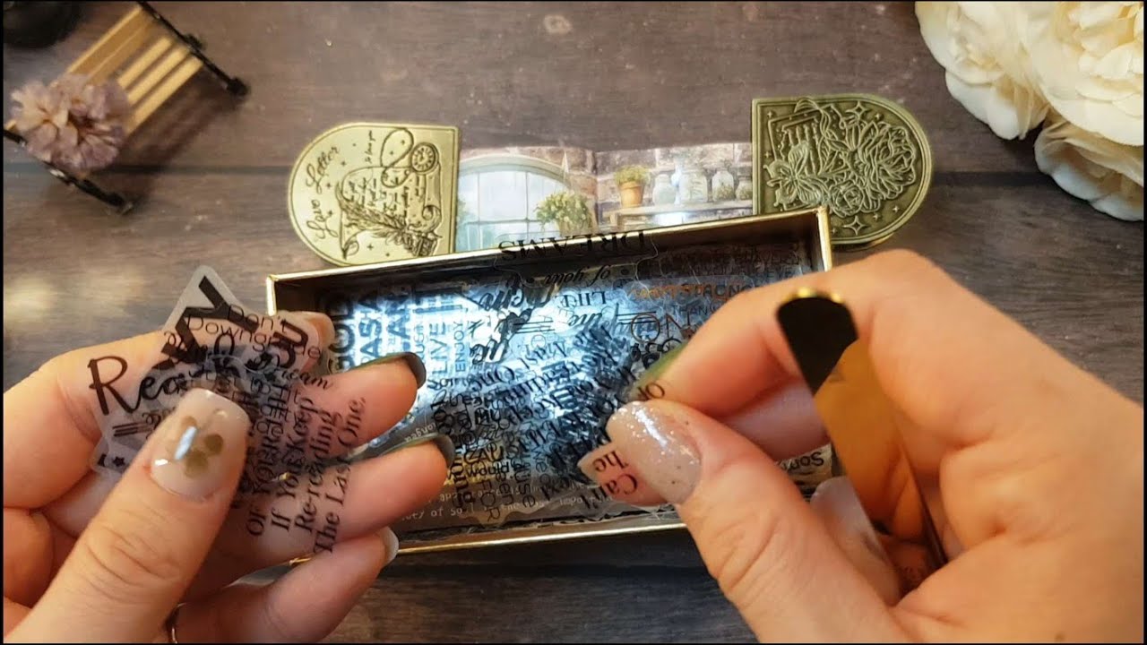 종이 소리 ASMR | 빈티지 감성 다꾸 | Paper sounds ASMR | 비 ☔️ 내리는 날💧#scrapbooking #journaling #journal 