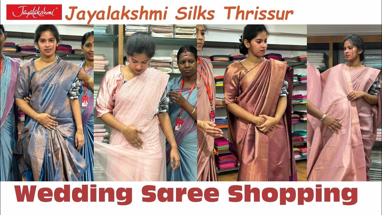 Wedding Saree Shopping Malayalam | Jayalakshmi Silks Thrissur #weddingdress #weddingsarees #wedding