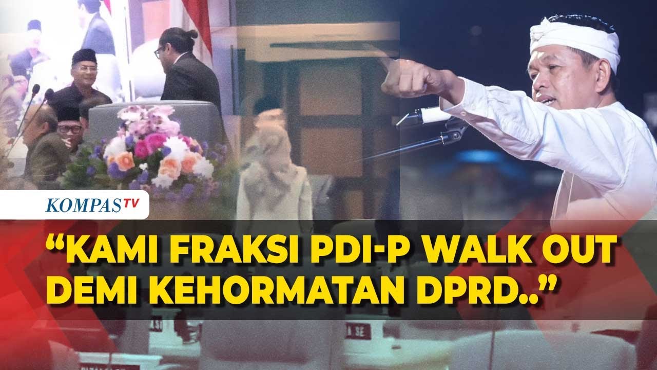 Detik-Detik Anggota Fraksi PDIP Walk Out saat Rapat DPRD Jabar, Minta Klarifikasi Dedi Mulyadi