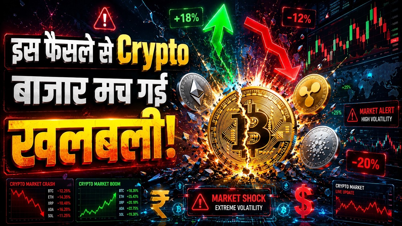 Crypto Market Update Hindi : इस फैसले से Crypto  बाजार मच गई खलबली! | Crypto Currency News