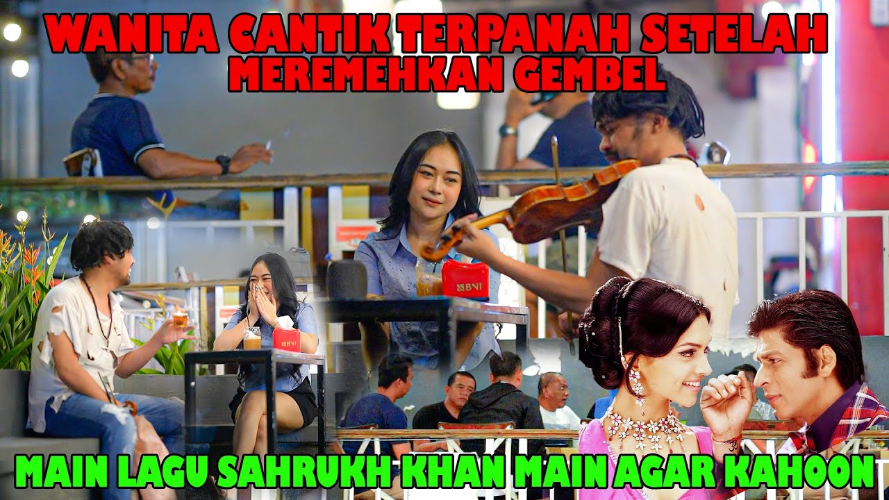 Wanita Cantik Terpanah Setelah Meremehkan Gembel, Mainkan lagu Agar Kahoon